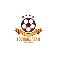 football sport logo, cool logo pour votre football club vecteur