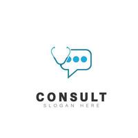 consulter consultation santé médecin clinique médical bavarder se soucier vecteur