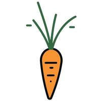 légume nourriture une carotte vecteur