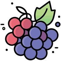 des fruits bouquet de violet les raisins vecteur