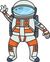 astronaute dessin animé coloré clipart illustration vecteur