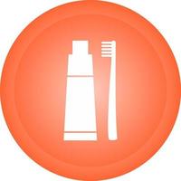 icône de vecteur de brosse à dents et dentifrice
