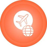 icône de vecteur de vols mondiaux