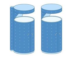 cryosauna la glace thérapie vecteur illustration pour bénin et malin lésions.