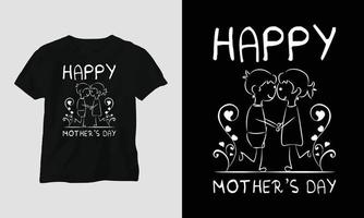 content les mères journée T-shirt conception concept vecteur