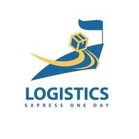 logistique cargaison transport plat Facile logo conception. international Commerce et la logistique vecteur conception. mer et air cargaison prestations de service logotype