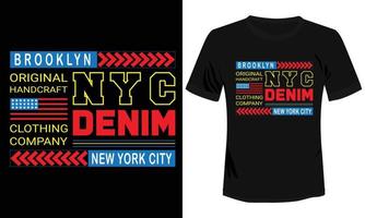 nyc Urbain Brooklyn T-shirt vecteur conception, nyc T-shirt