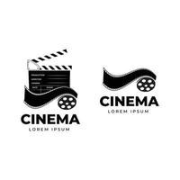 cinéma rouleau film logo conception modèle vecteur illustration