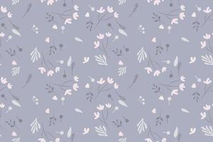 mignonne pastel floral sans couture modèle conception main dessin vecteur illustration pour textile en tissu intérieur etc