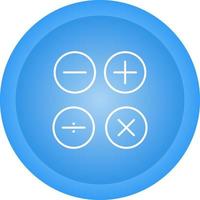 icône de vecteur de symboles mathématiques