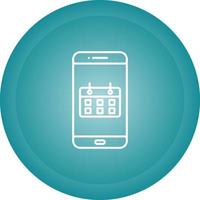 icône de vecteur d'application de calendrier
