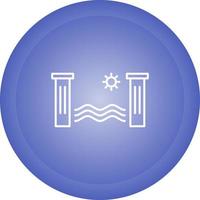icône de vecteur d'énergie hydroélectrique