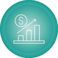 icône de vecteur de croissance