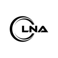 lna lettre logo conception dans illustration. vecteur logo, calligraphie dessins pour logo, affiche, invitation, etc.