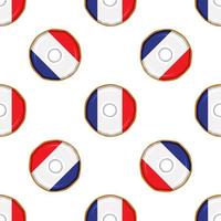 modèle biscuit avec drapeau pays France dans savoureux biscuit vecteur