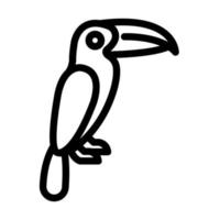 conception d'icône toucan vecteur