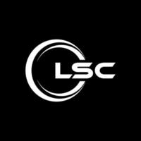 lsc lettre logo conception dans illustration. vecteur logo, calligraphie dessins pour logo, affiche, invitation, etc.