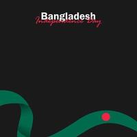 vecteur de la fête de l'indépendance avec des drapeaux du Bangladesh.