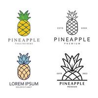 vecteur ananas fruit logo modèle. ananas fruit Créatif logo icône.