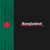 vecteur de la fête de l'indépendance avec des drapeaux du Bangladesh.