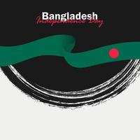 vecteur de la fête de l'indépendance avec des drapeaux du Bangladesh.