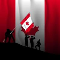 bonne fête du canada, fête de l'indépendance du canada. illustration vectorielle vecteur