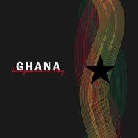 vecteur de la fête de l'indépendance ghana