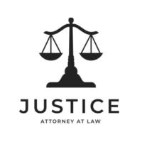 rustique ancien Justice logo, le parfait logo conception pour votre loi raffermir ou tribunal. vecteur