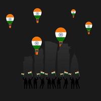 illustration de la bonne fête de la république indienne vecteur