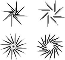 vecteur image de quatre formes pour logotype conception