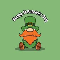 gnome st patricks illustration vecteur