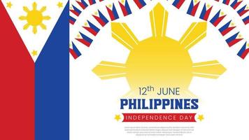 phillipines indépendance journée souhaitant conception commun Taille vecteur fichier