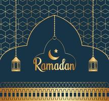 fond islamique ramadan avec modèle modifiable vecteur