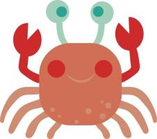 mignonne dessin animé Crabe vecteur