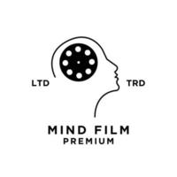 esprit film logo icône conception vecteur