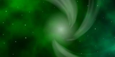 modèle vectoriel vert foncé avec des étoiles au néon.