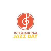 international le jazz journée illustration vecteur modèle