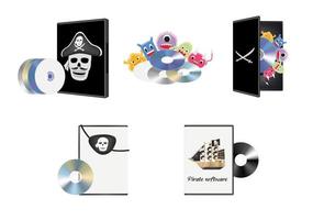 logiciel de piratage pirate vecteur