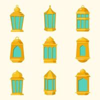jeu d'icônes de lanterne eid