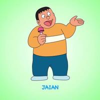 personnage dans doraemon dessin animé vecteur