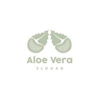 aloès Vera logo, à base de plantes plante vecteur, illustration symbole icône Facile conception vecteur