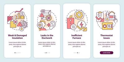 haute chauffage domestique factures les raisons l'intégration mobile app filtrer. énergie procédure pas à pas 4 pas modifiable graphique instructions avec linéaire concepts. interface utilisateur, ux, gui modèle vecteur