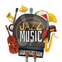 illustration vectorielle de jazz musique illustration vecteur