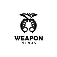 arme logo, traditionnel arme karambit vecteur, ninja combat outil Facile conception, symbole icône, illustration vecteur