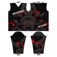 prêt à imprimer sublimation motocross longue manche Jersey conception vecteur