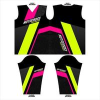 prêt à imprimer sublimation motocross longue manche Jersey conception vecteur