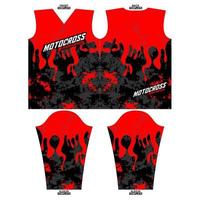 prêt à imprimer sublimation motocross longue manche Jersey conception vecteur