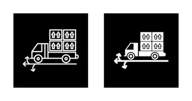 icône de vecteur de points de livraison multiples