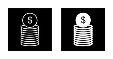 icône de vecteur de billets d'un dollar