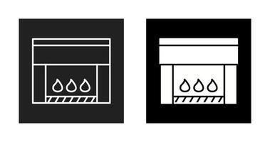 icône de vecteur de cheminée électrique